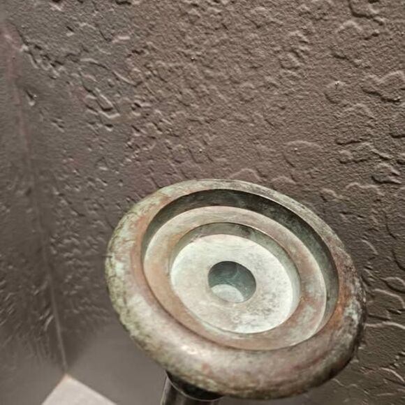 Pier 1 Metal Green Candlestick Candle Holder 25" - Picture 5 of 6